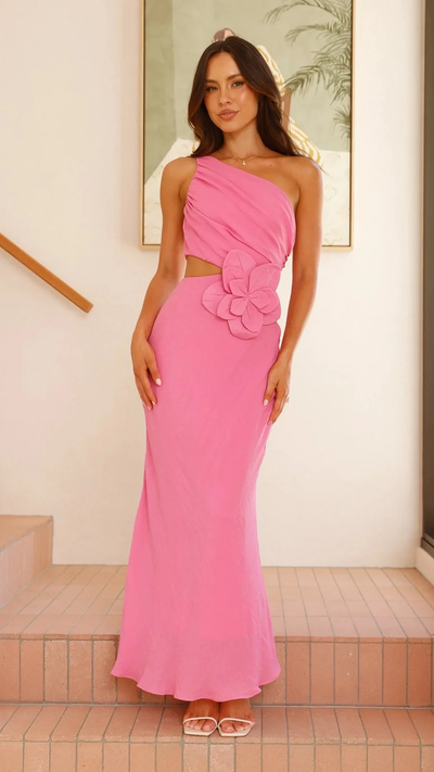One Shoulder Sheath Dress