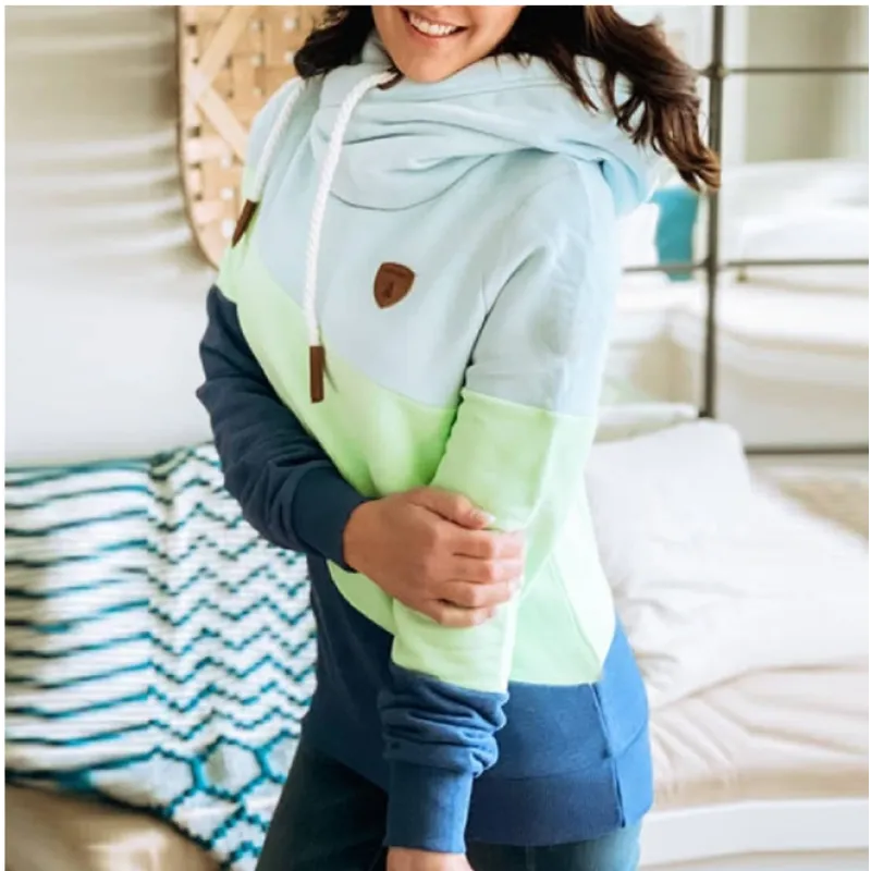 Sporty Sweatshirt with Hood and Long Sleeves for Relaxation