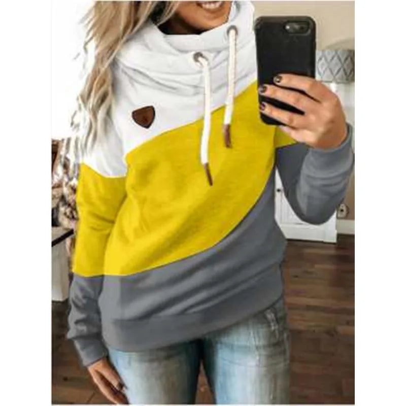 Sporty Sweatshirt with Hood and Long Sleeves for Relaxation