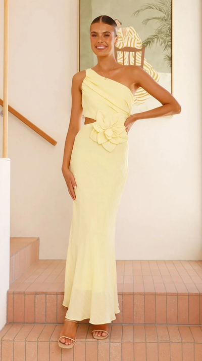 One Shoulder Sheath Dress