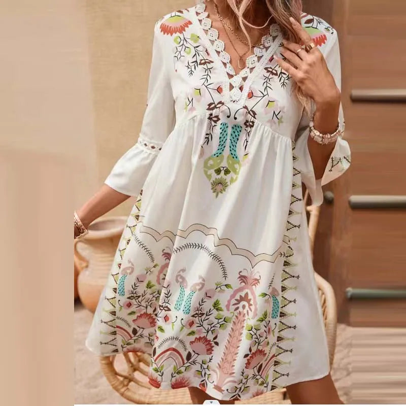 Aurora | V-Neck A-Line Beach Dress (Almost sold out)
