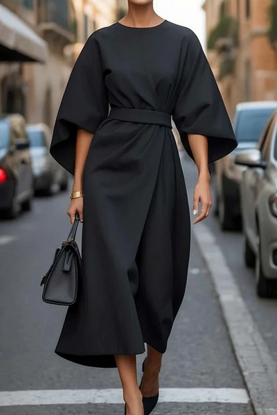 Véda – Luxe Lantern Sleeve Dress